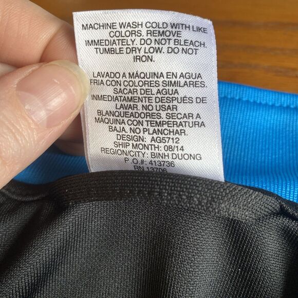 Adidas Kids Zip Up Soccer  L/S Track Jacket Black Blue Green Baby size 12 Months - Picture 7 of 7